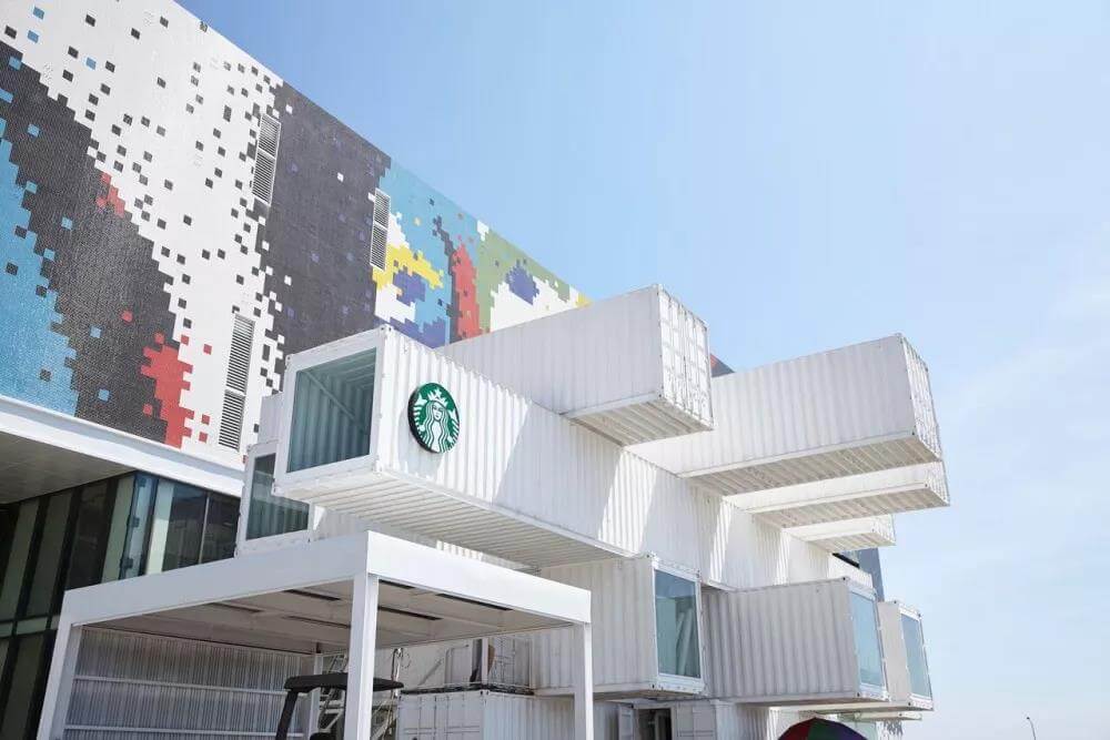 网红餐厅由隈研吾设计，星巴克在台湾的首家集装箱门店！